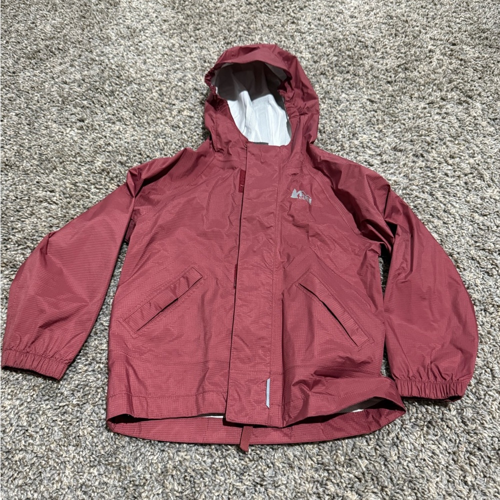 REI Kids Raincoat in Burgundy